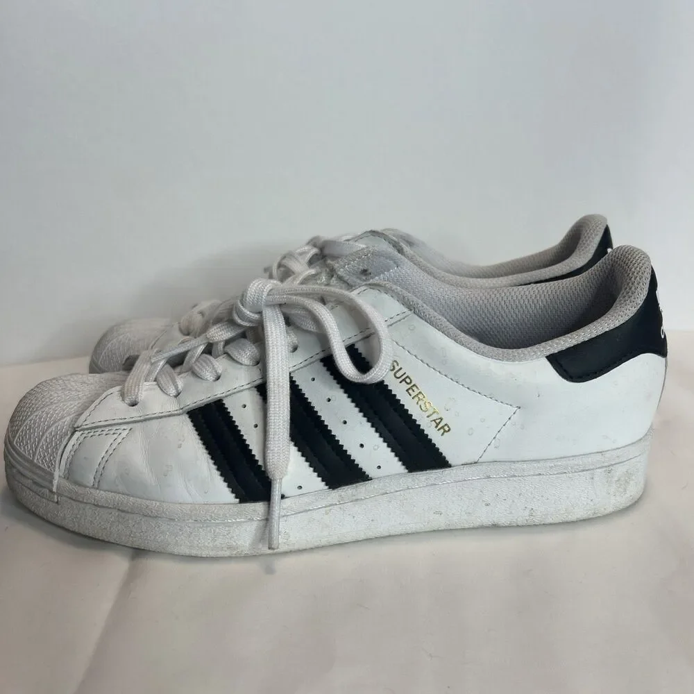 Adidas Womens Superstar FV3284 White Black Casual Shoes Sneakers Size 8.5